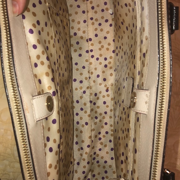 Large white and black vintage Kate spade bag - Picture 5 of 6